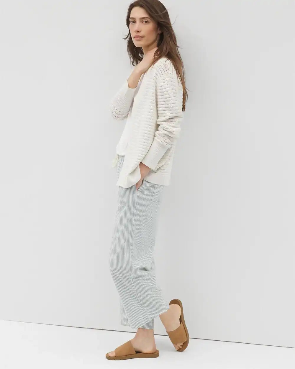 Cotton Open Stitch Cardigan