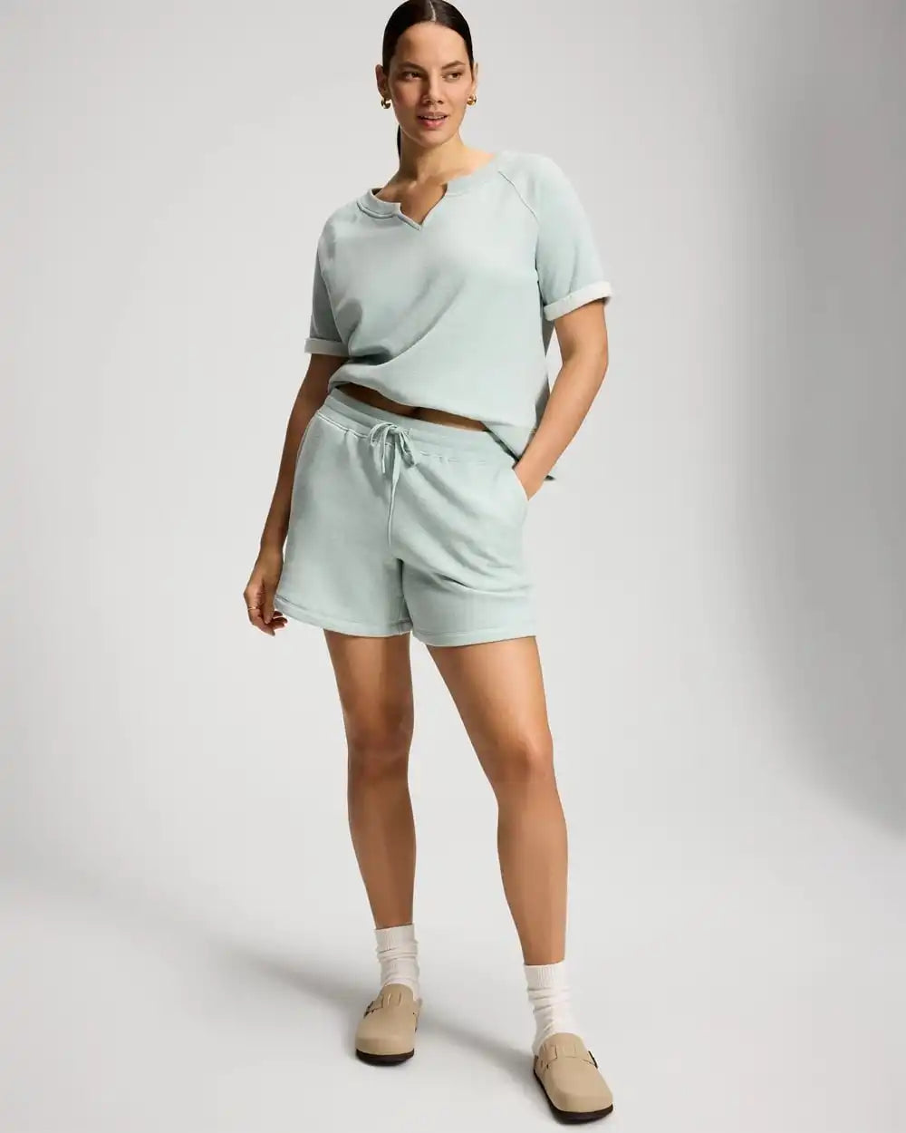 Cotton Terry Relaxed Shorts