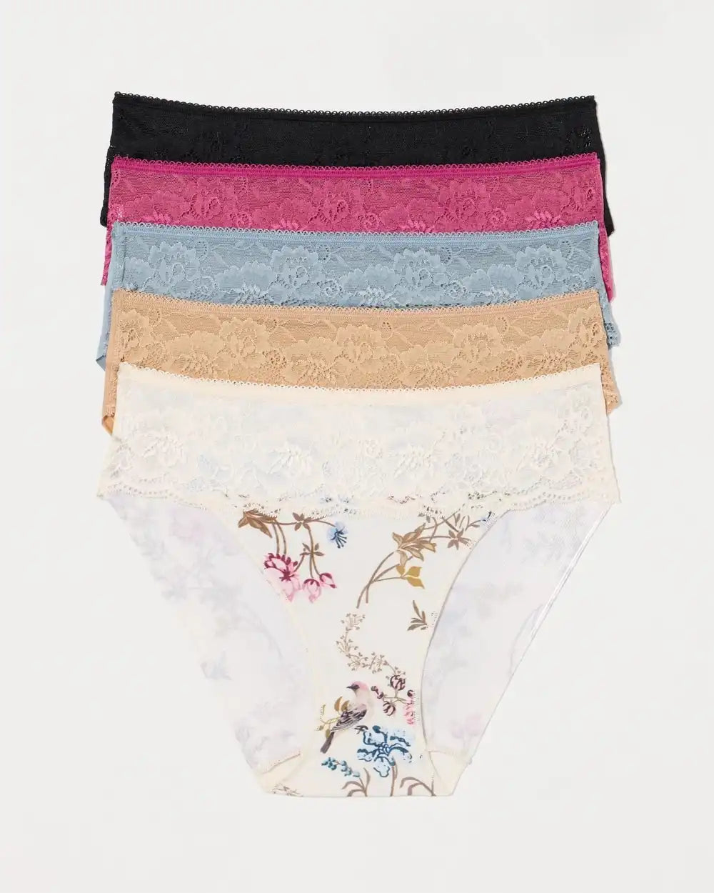 Edge Hipster Panty with Lace 5 Pack