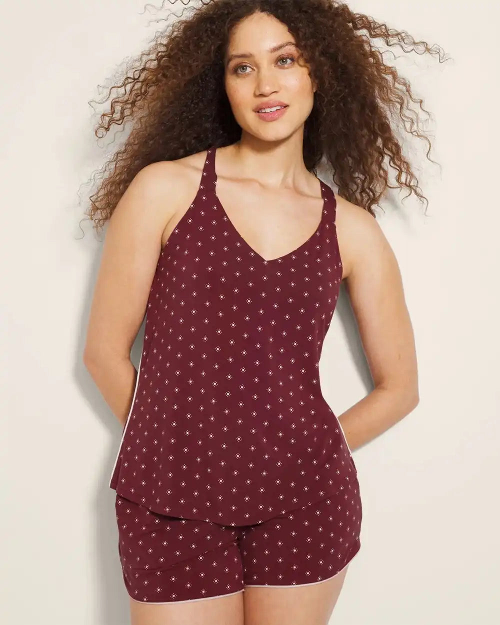 Piped Racerback Pajama Tank