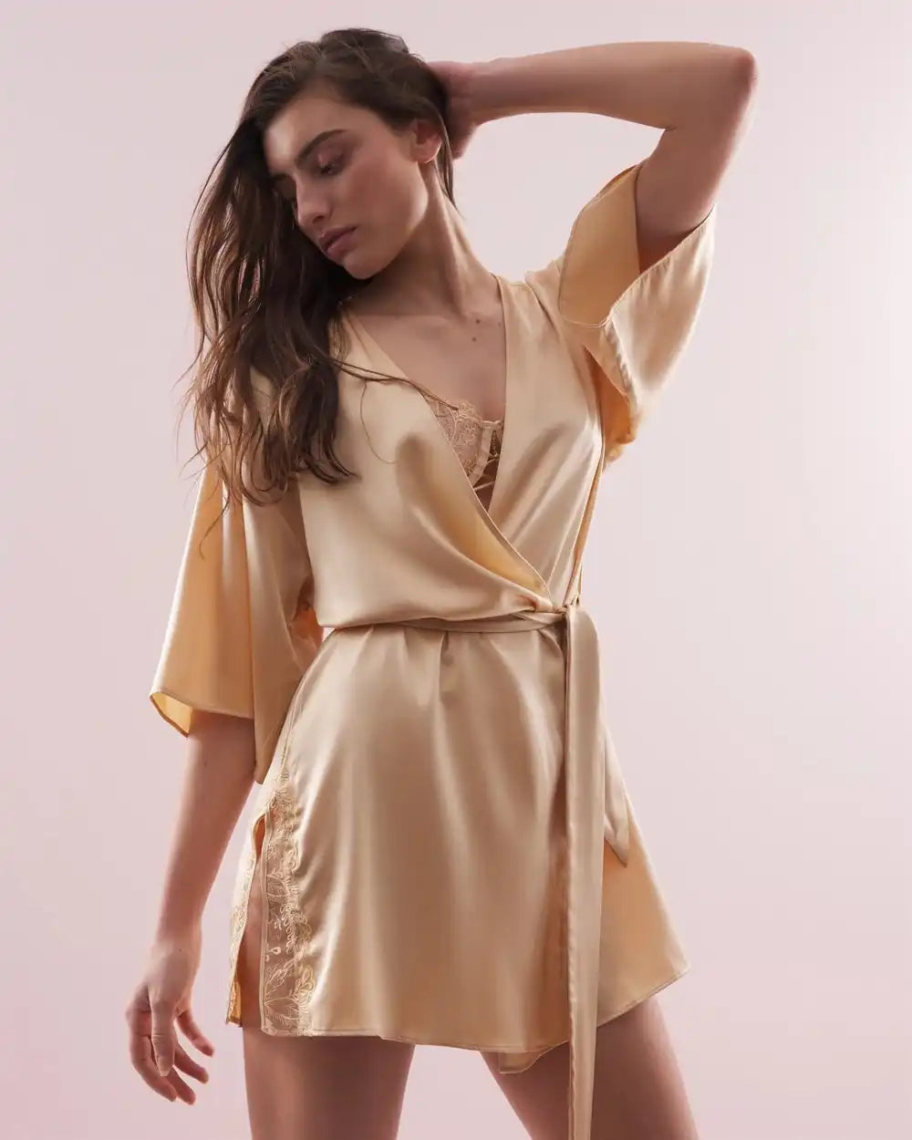 Silk Short Robe