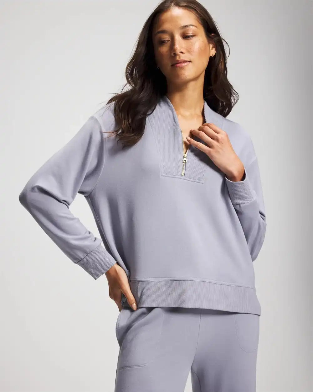 Ultrasoft Fleece Quarter Zip Sweatshirt