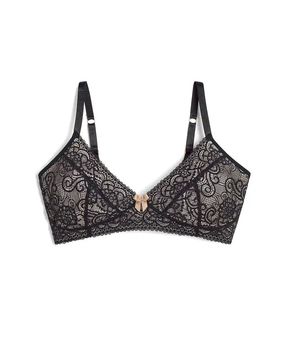 Wireless Pocketed Lace Bra