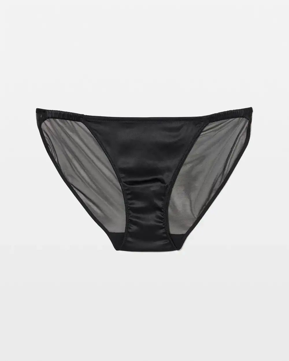 Shirred Satin String Bikini Panty